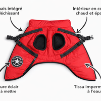 Le Woof Woof™ — Manteau Harnais Imperméable