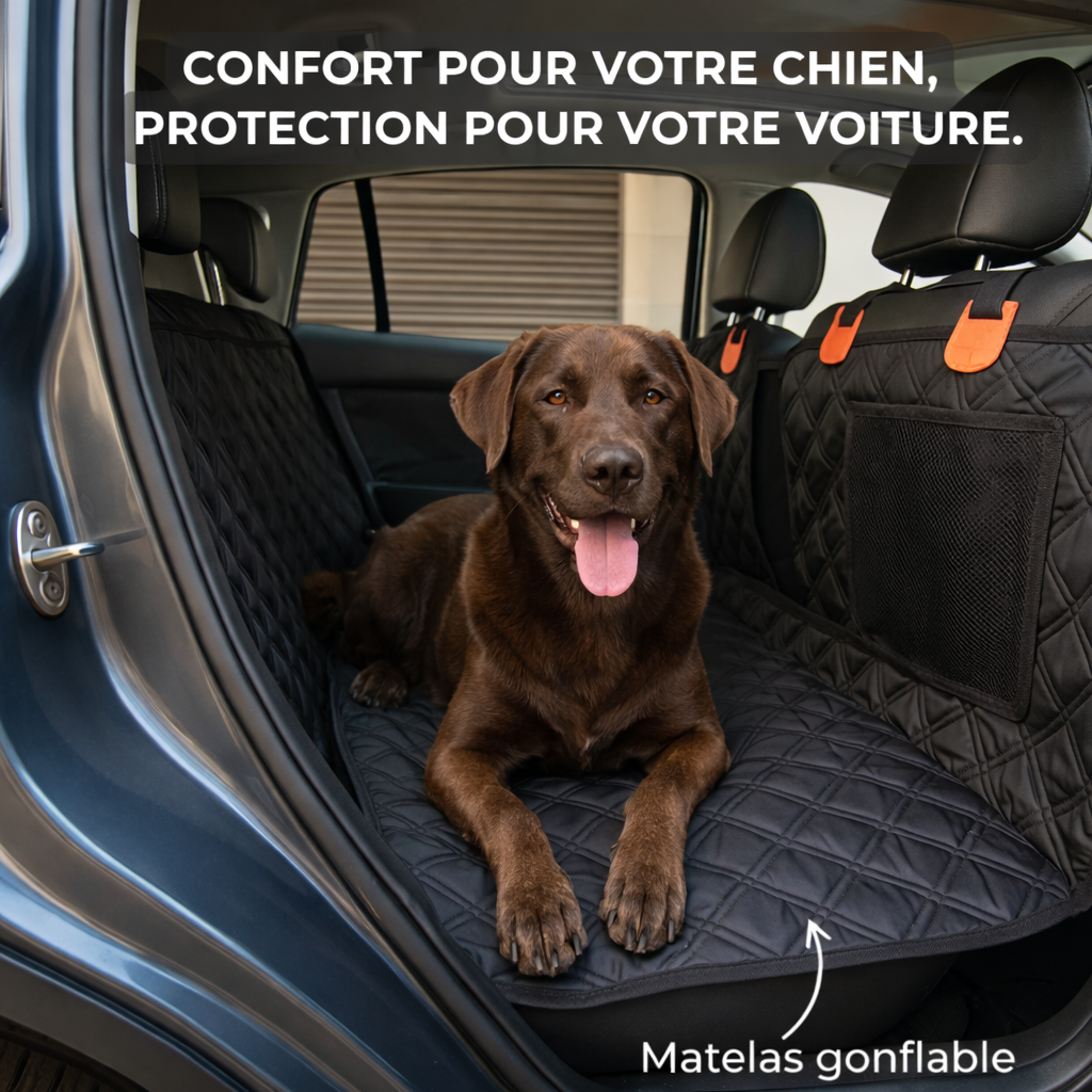 AutoConfort™ – Matelas & housse de protection voiture pour chien
