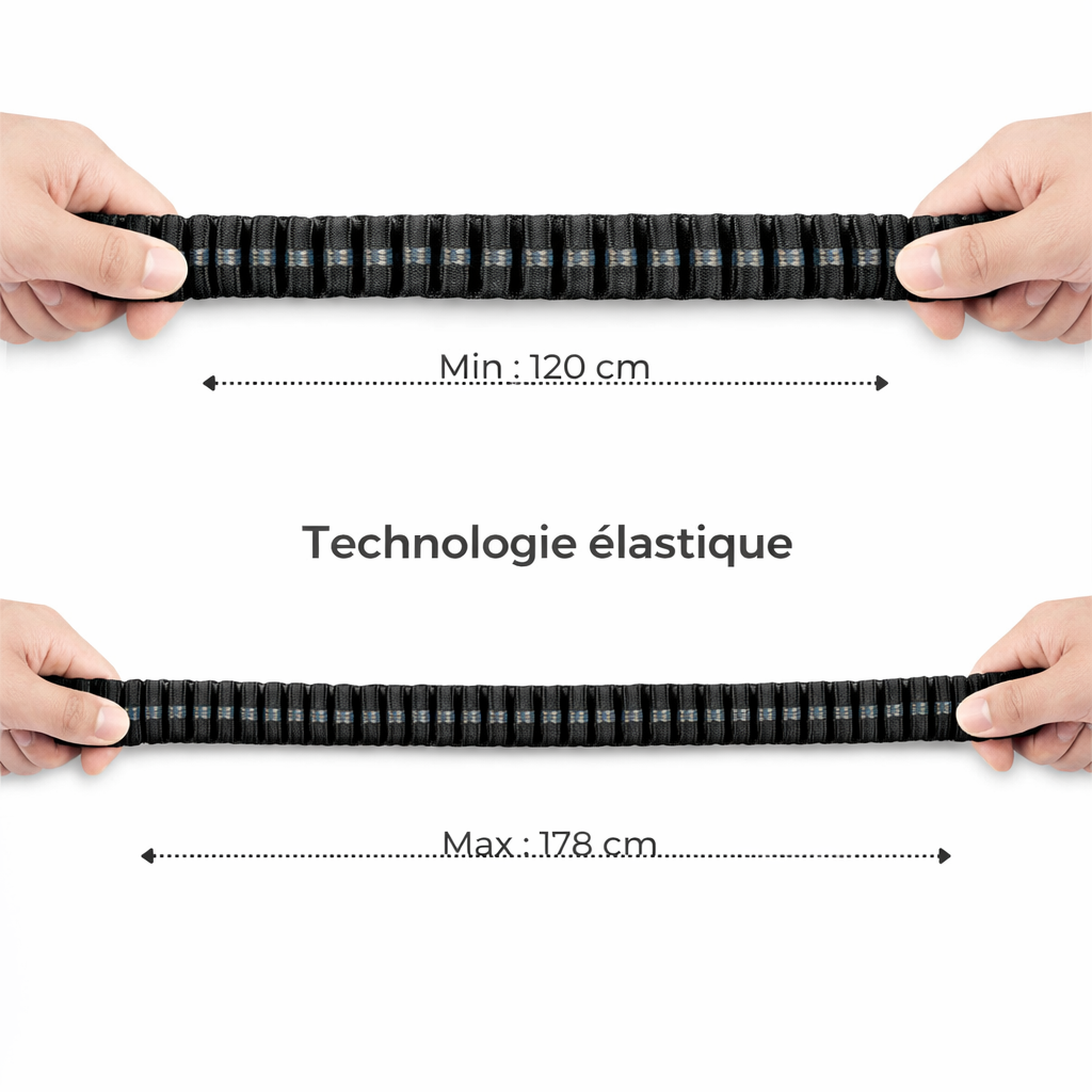 Laisse Amortisseur™ — Anti-À-Coups pour Chien