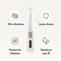 Le Précis™ — Tondeuse Silencieuse pour Pattes & Toilettage