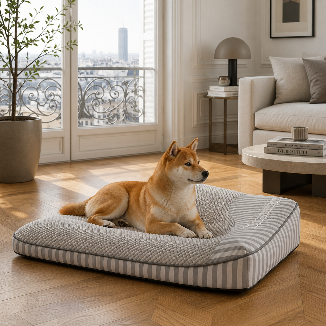 La Brise Fraîche™ — Lit/Panier pour chien orthopédique